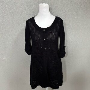 Derek Heart Black Knit Sweater